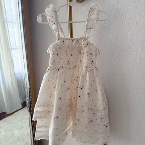 Cheeky Plum White and Purple Floral Dress